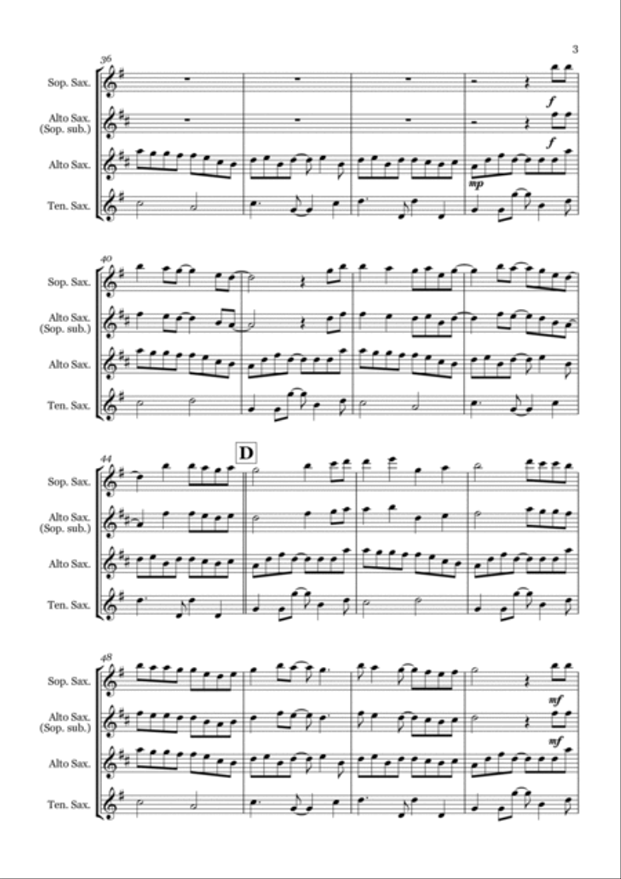 Nightswimming Woodwind Trio scores gallery preview page 3