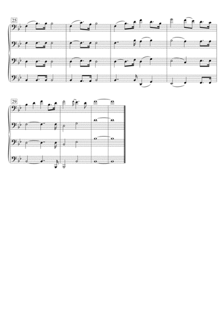 Bridal Chorus "Treulich geführt" from Lohengrin for Trombone Quartet image number null