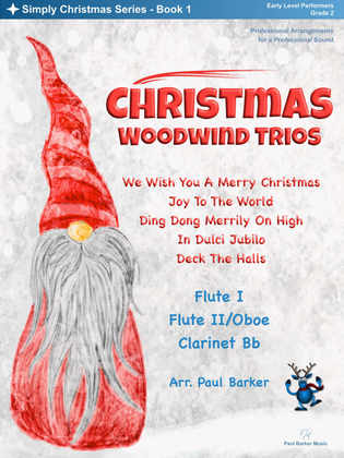 Book cover for Christmas Woodwind Trios - Book 1