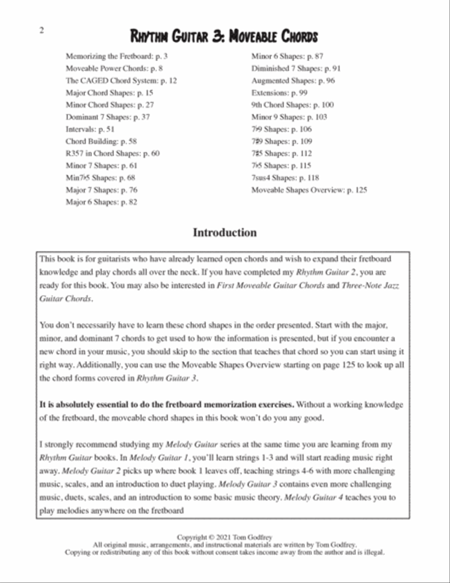 Rhythm Guitar Book 3: Moveable Chords Electric Guitar scores gallery preview page 2