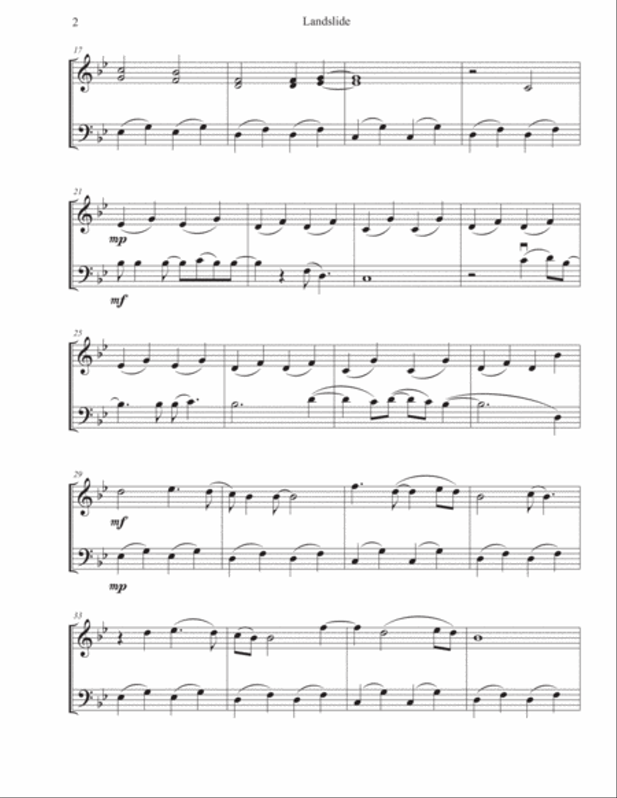 Landslide Landslide String Duet scores gallery preview page 2