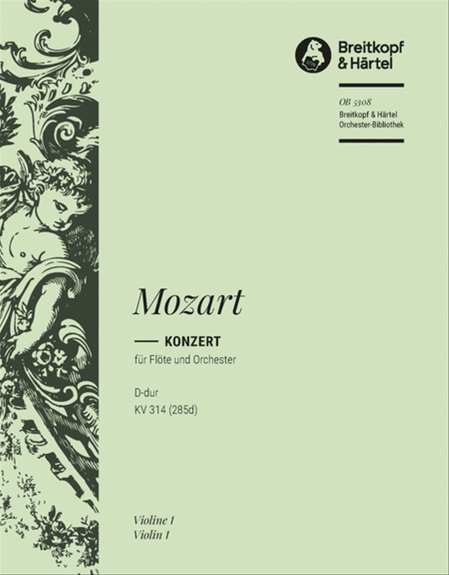 Flute Concerto [No. 2] in D major K. 314 (285d) Orchestra scores gallery preview page 1