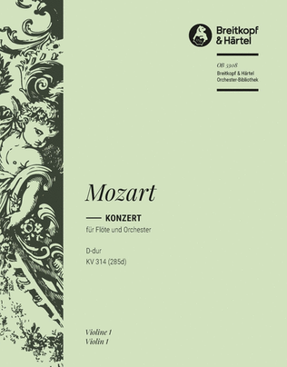 Book cover for Flute Concerto [No. 2] in D major K. 314 (285d)