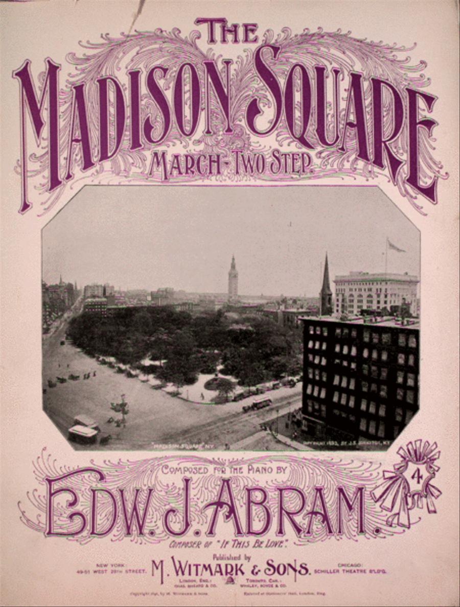 The Madison Square. March-Two-Step Piano Solo scores gallery preview page 1