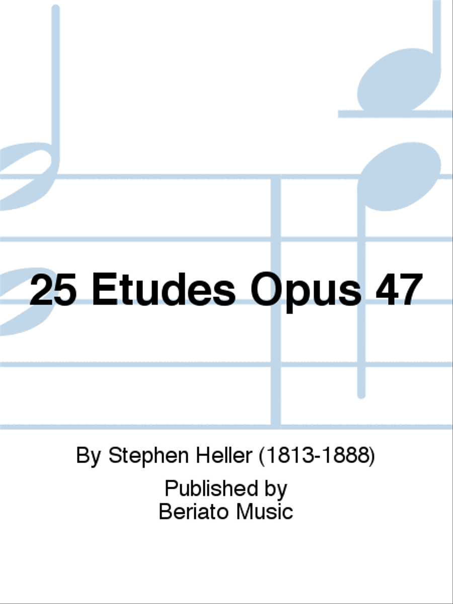 25 Etudes Opus 47 Piano Method scores gallery preview page 1