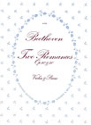 Book cover for Romances: Op. 40, No. 1 in G and Op. 50, No. 2 in F with Piano