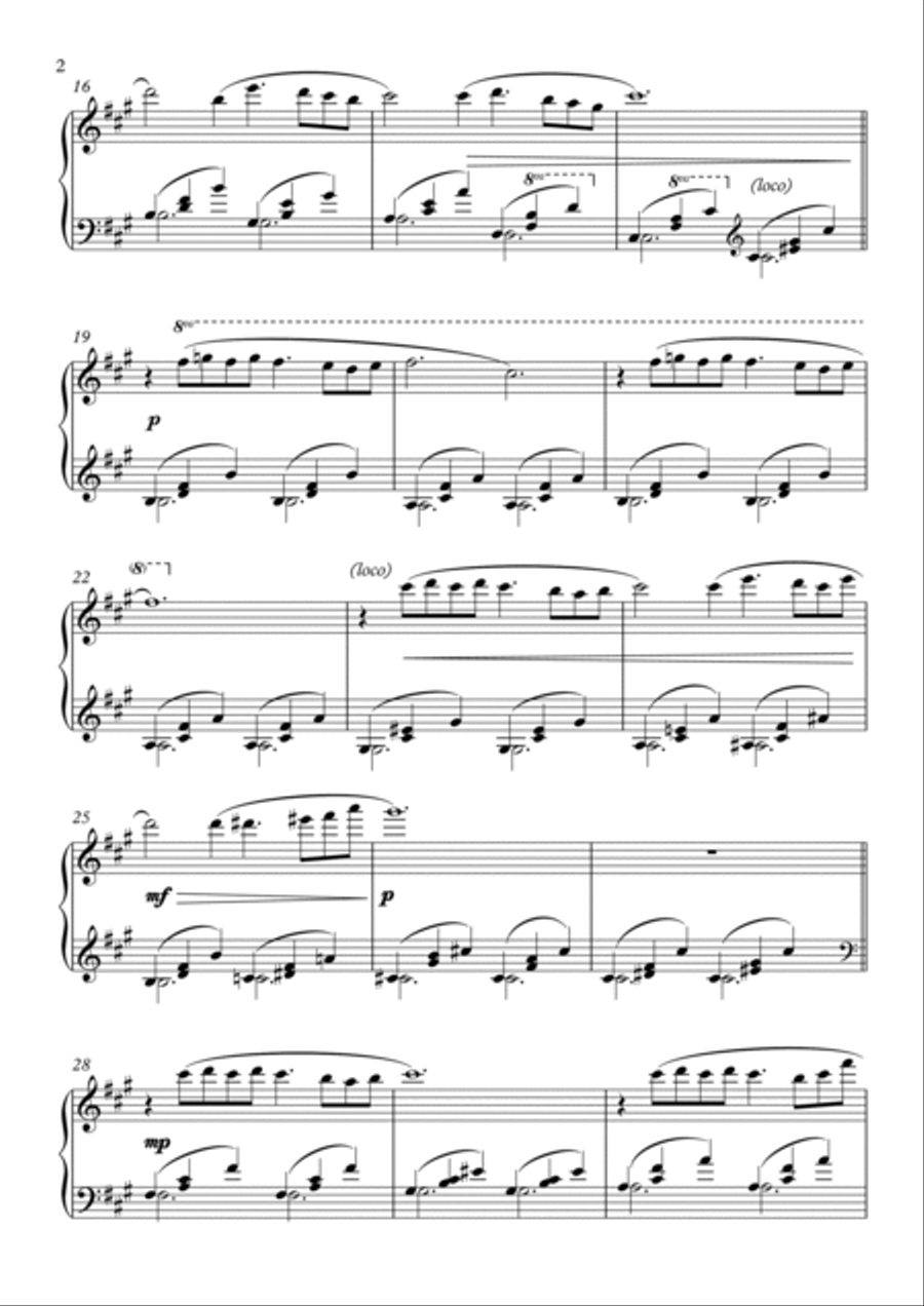 The Sad Snow-Queen (Melancholic Solo Piano) Piano Solo scores gallery preview page 2