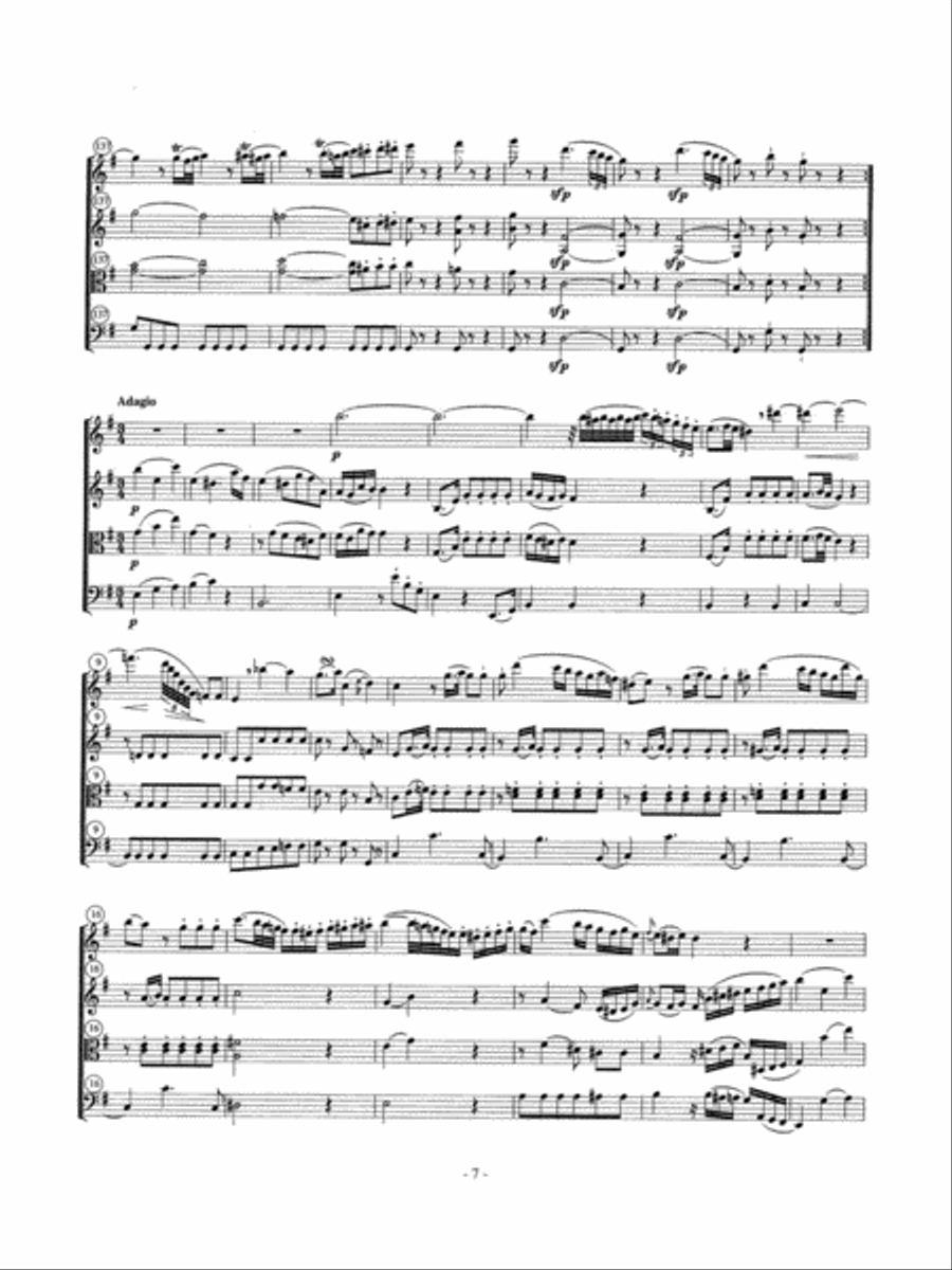 Quartet in G Major, K. 370 Flute scores gallery preview page 3