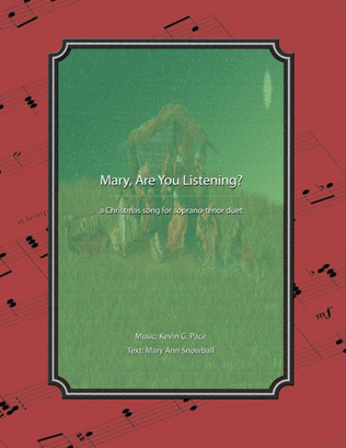 Mary, Are You Listening - Christmas vocal duet
