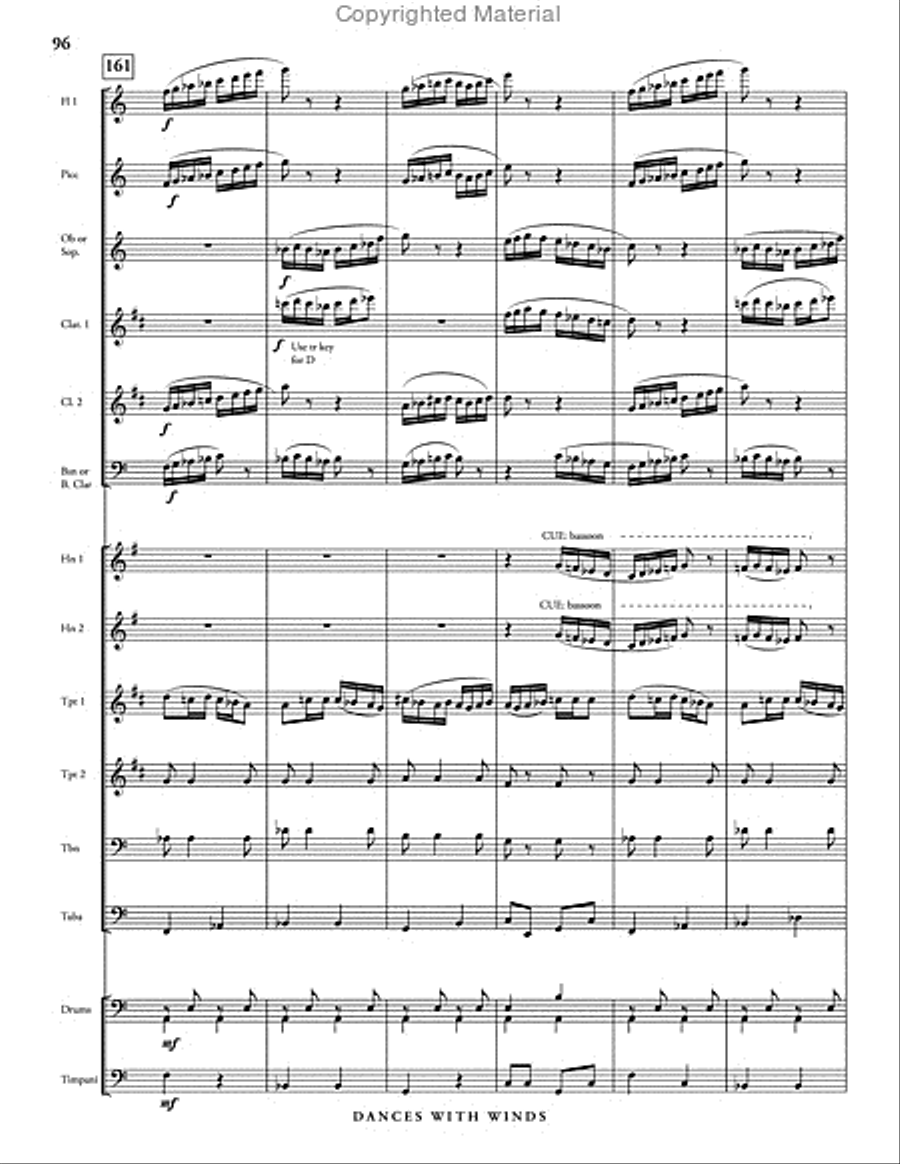 Dances with Winds Dances with Winds Concert Band scores gallery preview page 102