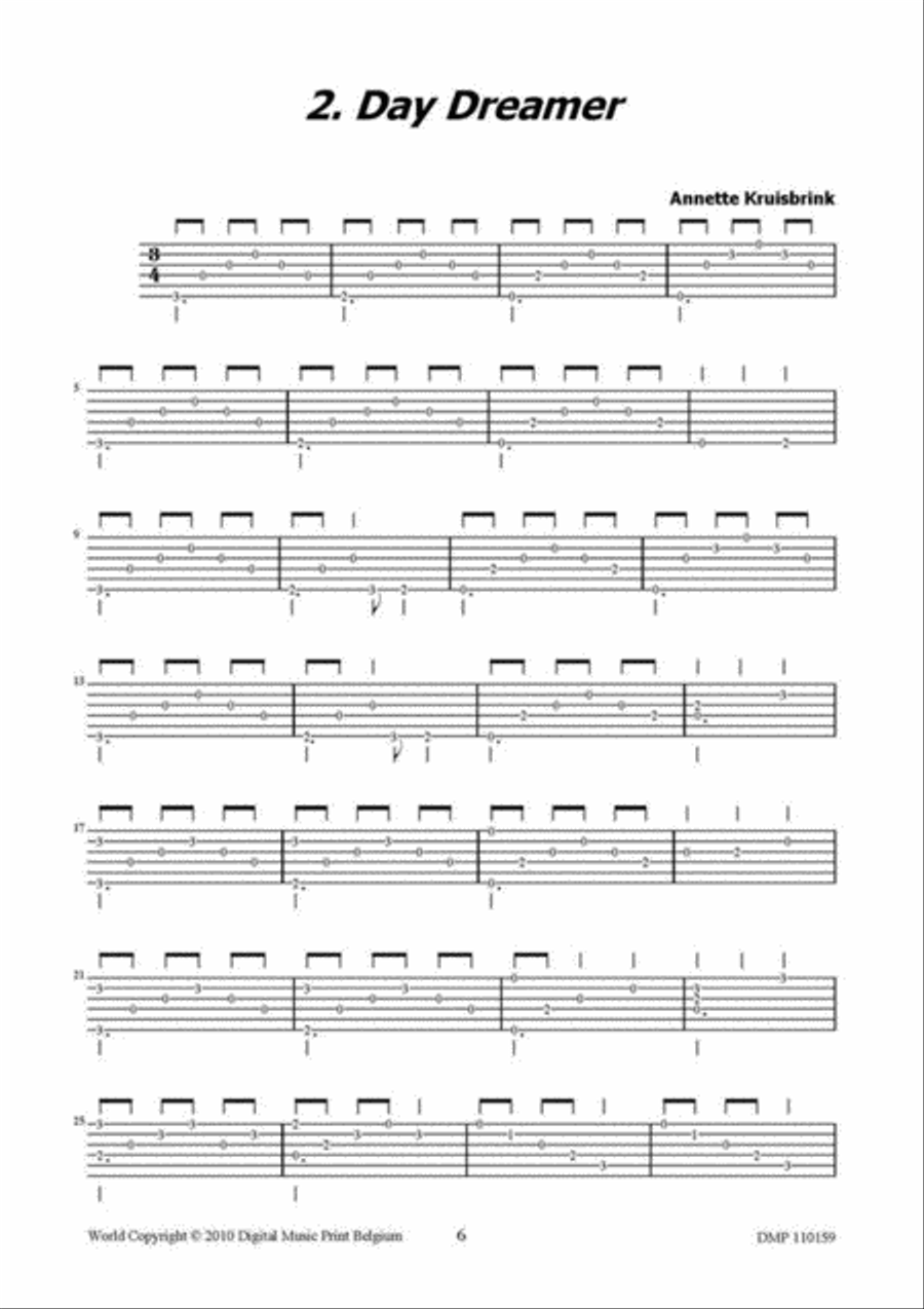 Knock Before You Enter Guitar Tablature scores gallery preview page 2