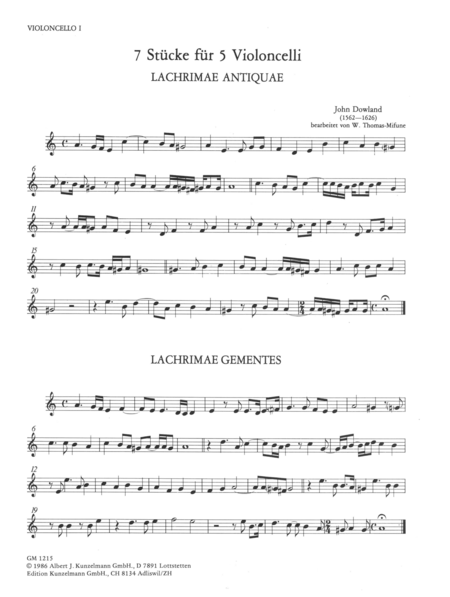 7 pieces / Concerto in F major