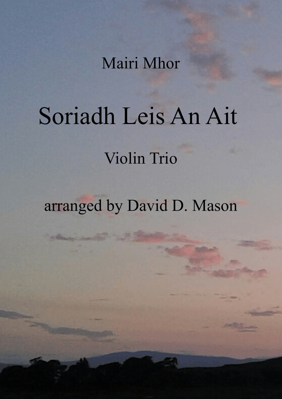 Soriadh Leis An Ait (Farewell to the Place) Violin Solo scores gallery preview page 1