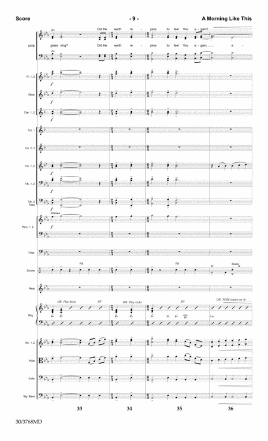 A Morning Like This - Orchestral Score and CD with Printable Parts Choir scores gallery preview page 11