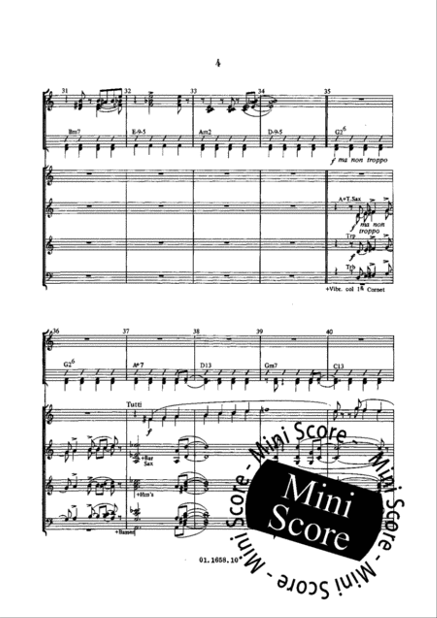 A Suite for Jazz Ensemble Concert Band scores gallery preview page 8