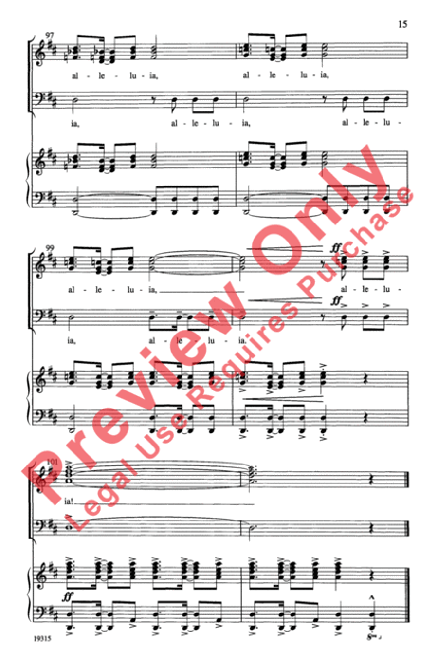 Joy: A Medley of Carols Joy: A Medley of Carols 3-Part scores gallery preview page 15
