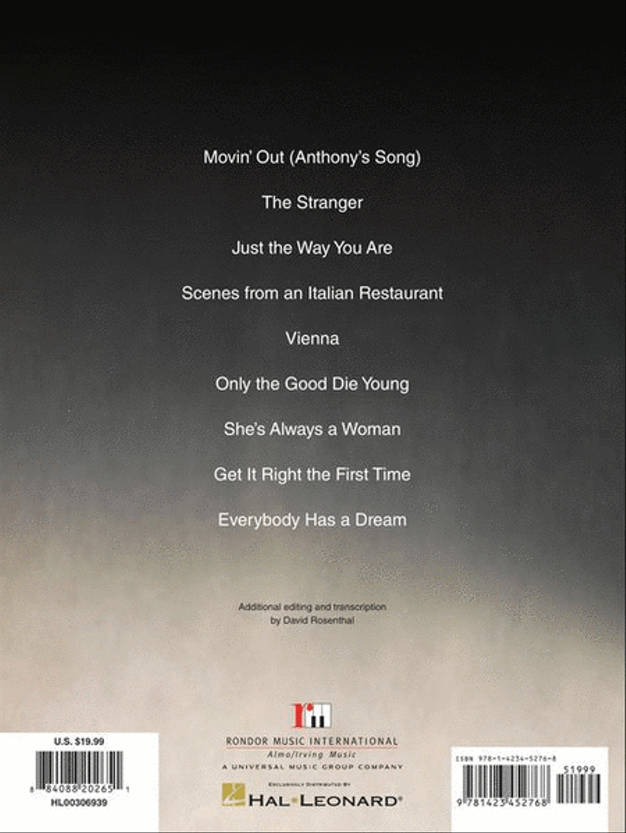 Billy Joel – The Stranger Piano, Vocal, Guitar scores gallery preview page 9