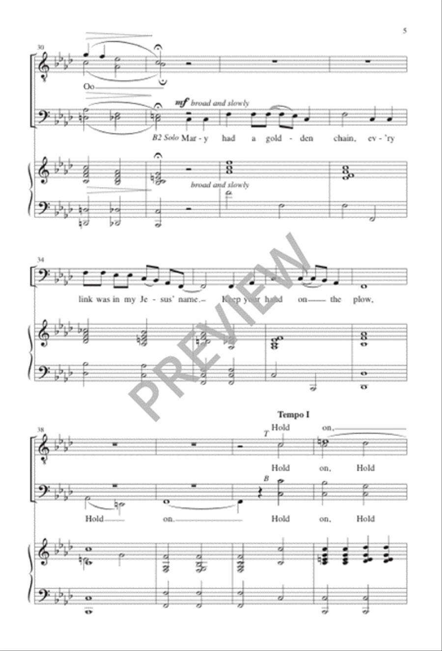 Hold On - TTBB edition Hold On - TTBB edition TTBB scores gallery preview page 6