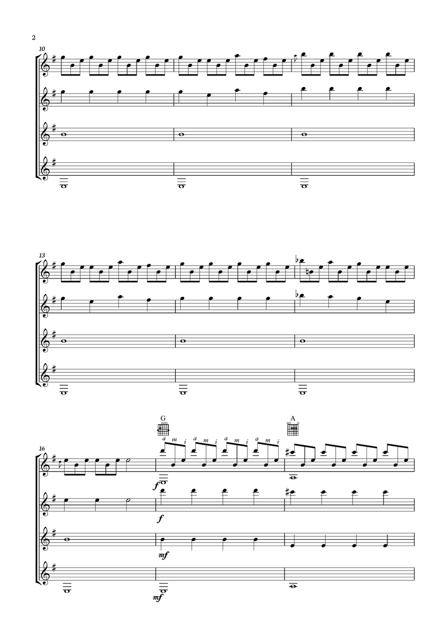 The Last Of Us Guitar Ensemble scores gallery preview page 2