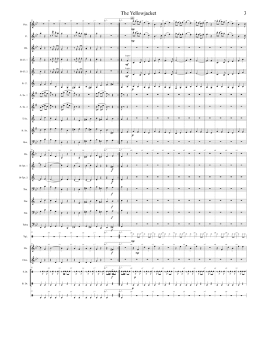 Yellowjacket March Concert Band scores gallery preview page 5