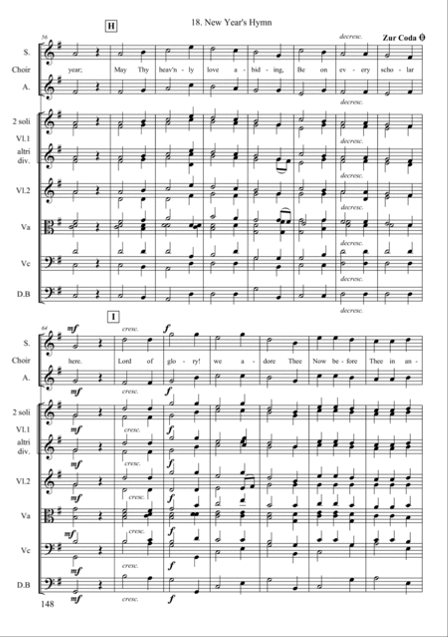 New Year's Hymn String Orchestra scores gallery preview page 5