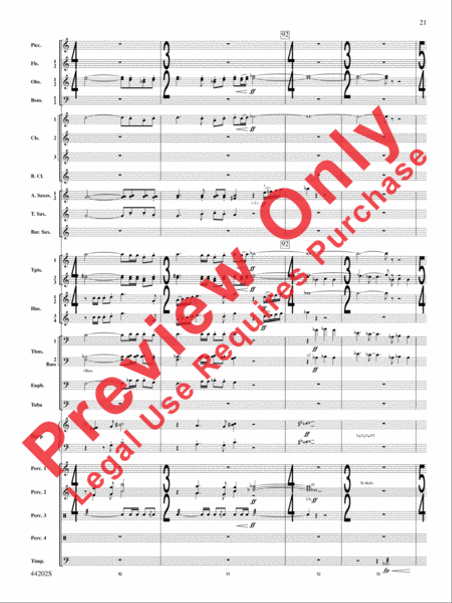A Celebration Overture Concert Band scores gallery preview page 22