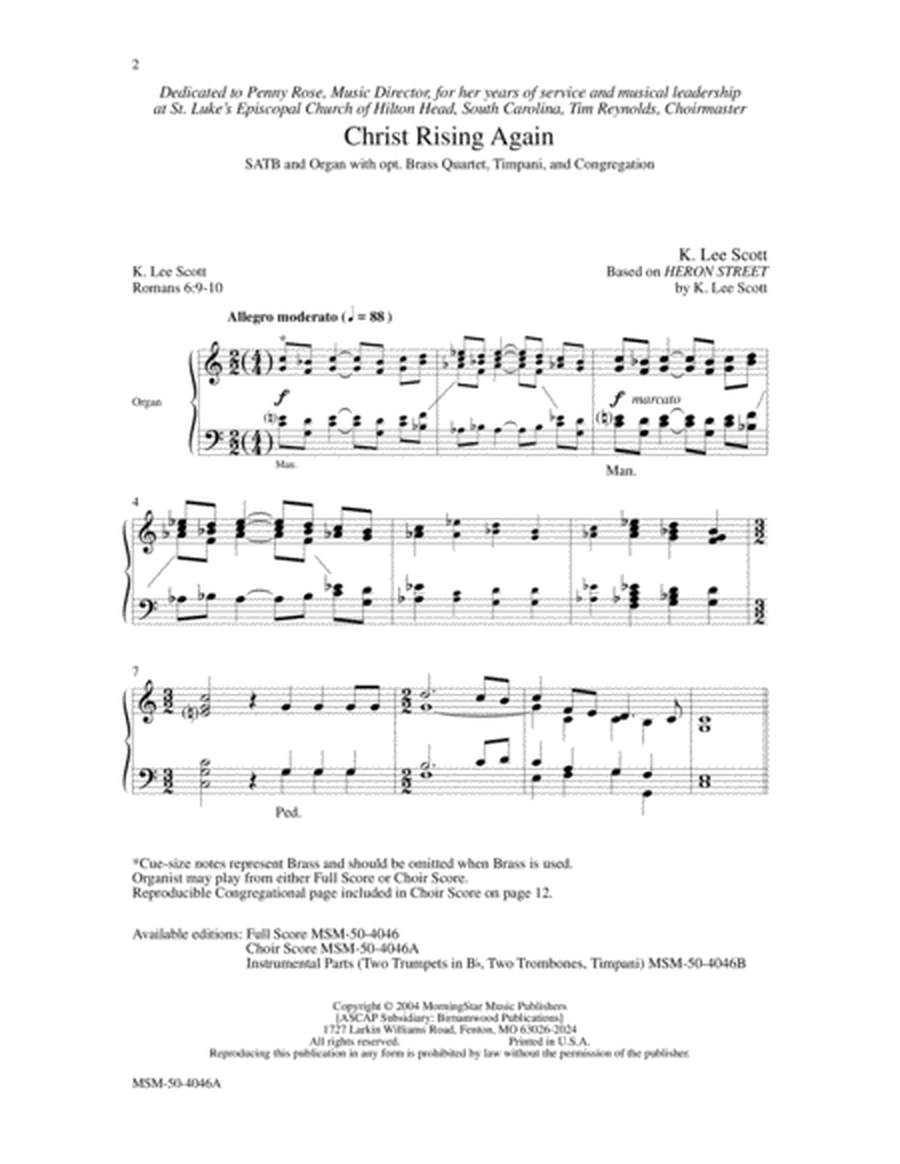 Christ Rising Again (Choral Score) image number null