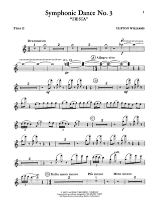 Symphonic Dance No. 3 ("Fiesta"): 2nd Flute