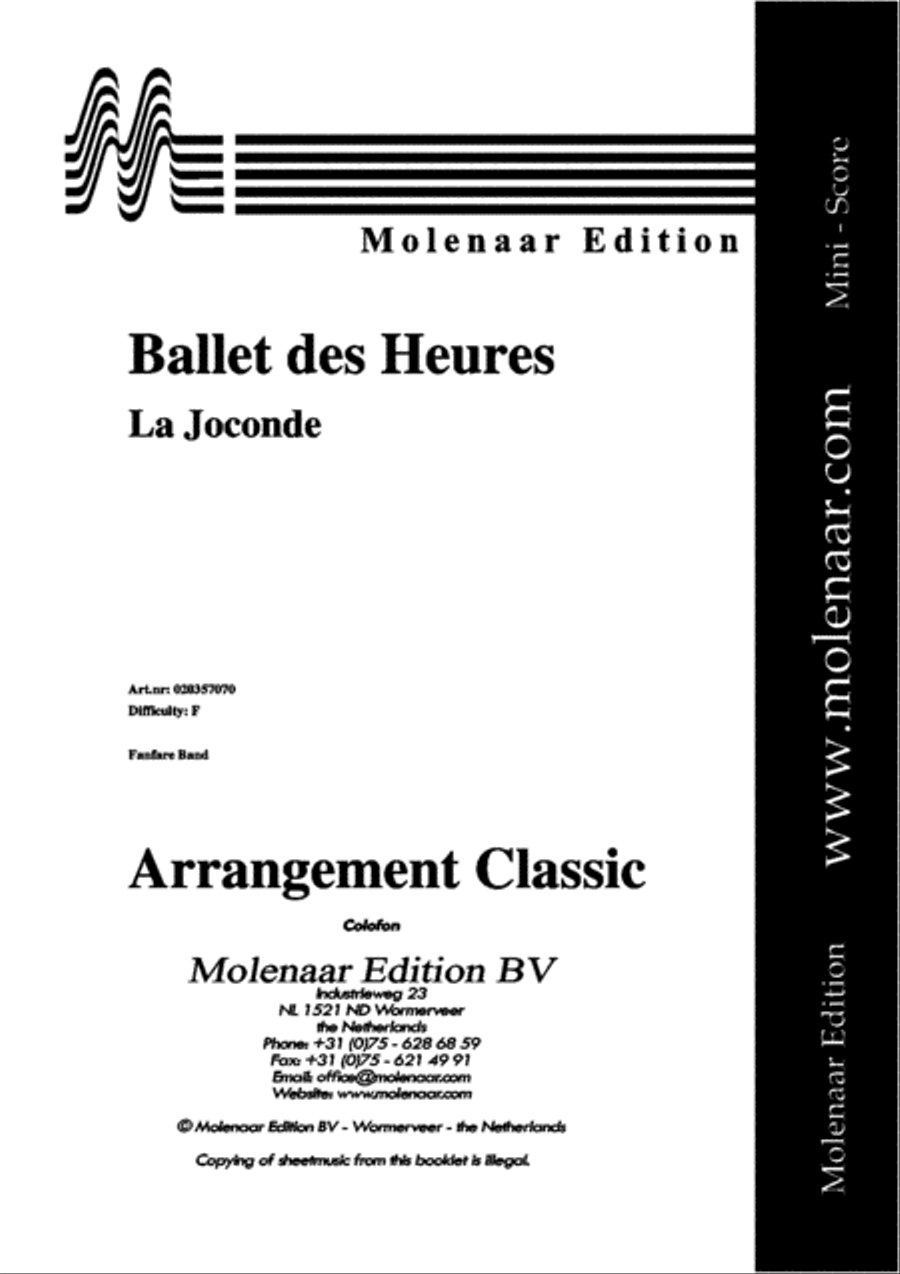 Ballet Des Heures Fanfare Band scores gallery preview page 2