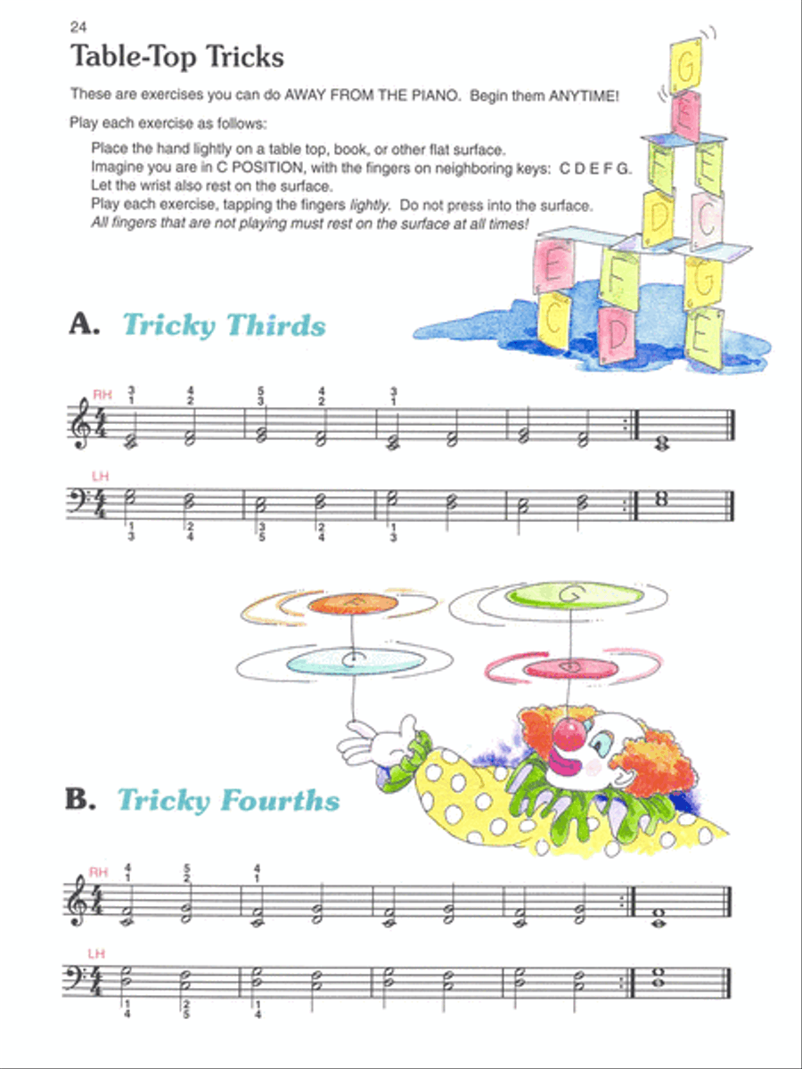 Alfred's Basic Piano Prep Course Technic, Book E Piano Method scores gallery preview page 4