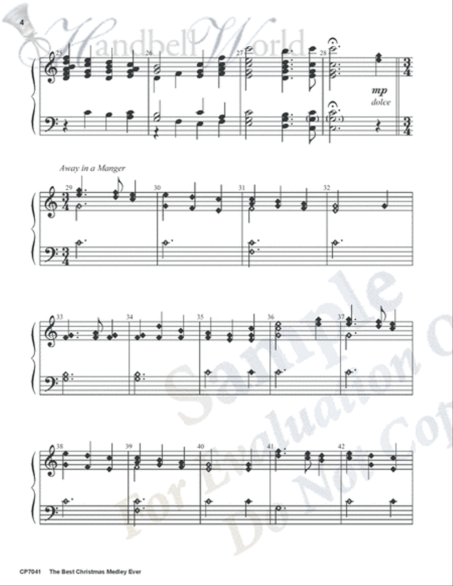 Best Christmas Medley Ever 3-Octaves scores gallery preview page 4