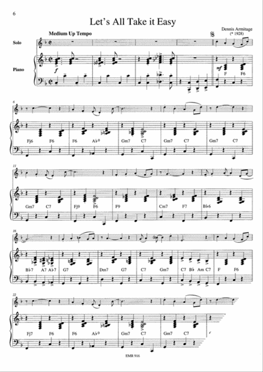 Dixieland Alto Saxophone scores gallery preview page 4