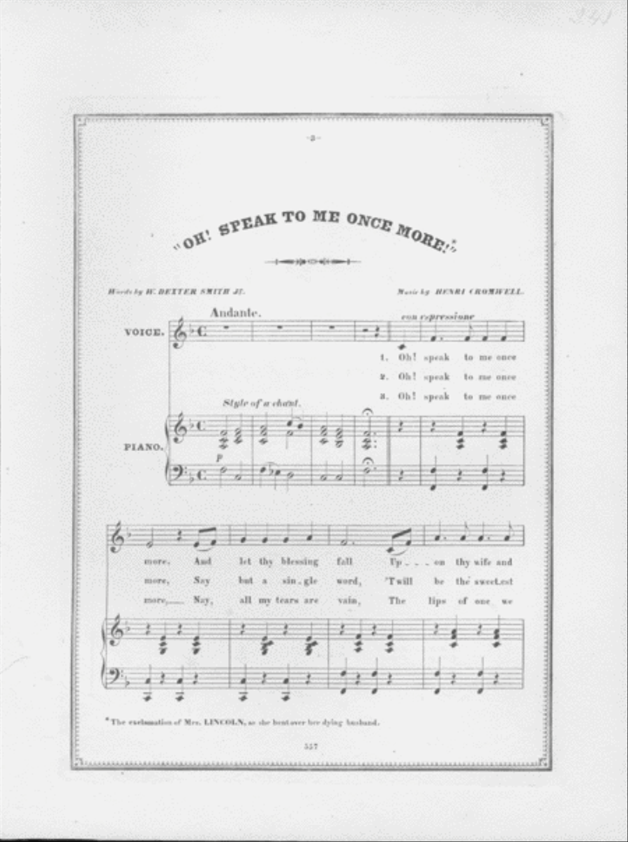Oh! Speak To Me Once More Voice scores gallery preview page 2