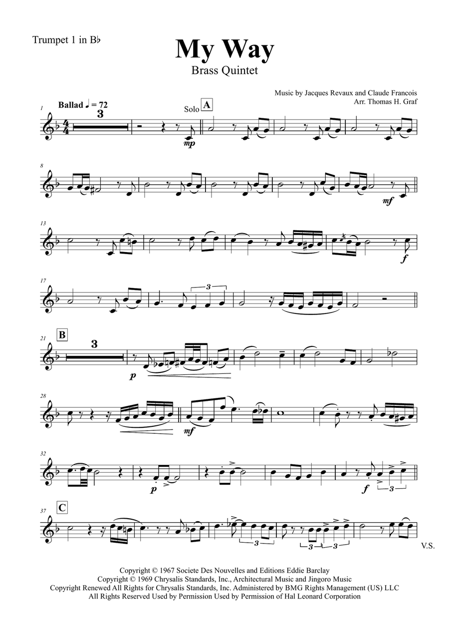 My Way Brass Ensemble scores gallery preview page 5