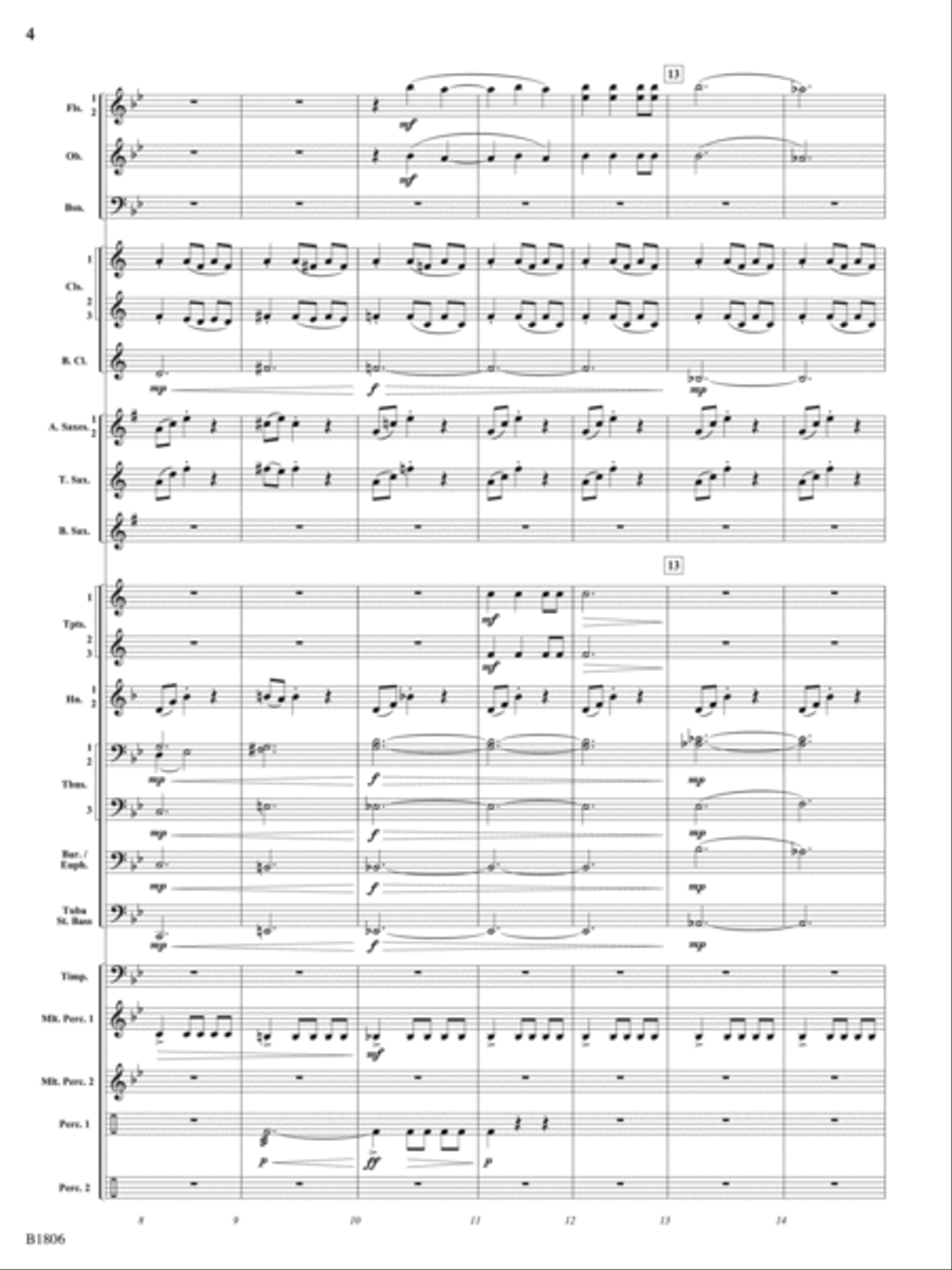 Tectonic Plates: Score Concert Band scores gallery preview page 4