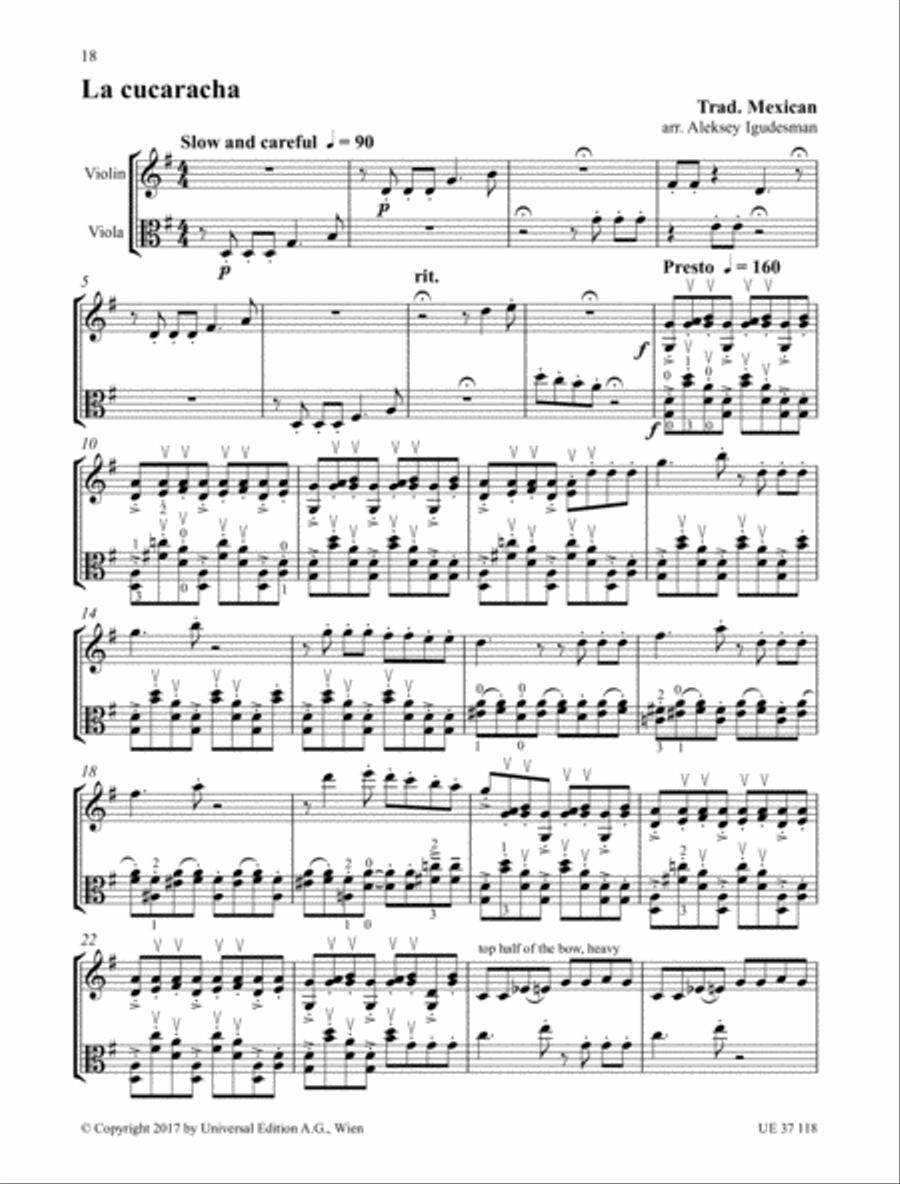 Violin and Viola and More String Duet scores gallery preview page 10