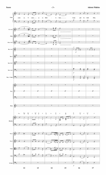 Adeste Fideles - Orchestral Score and CD with Printable Parts