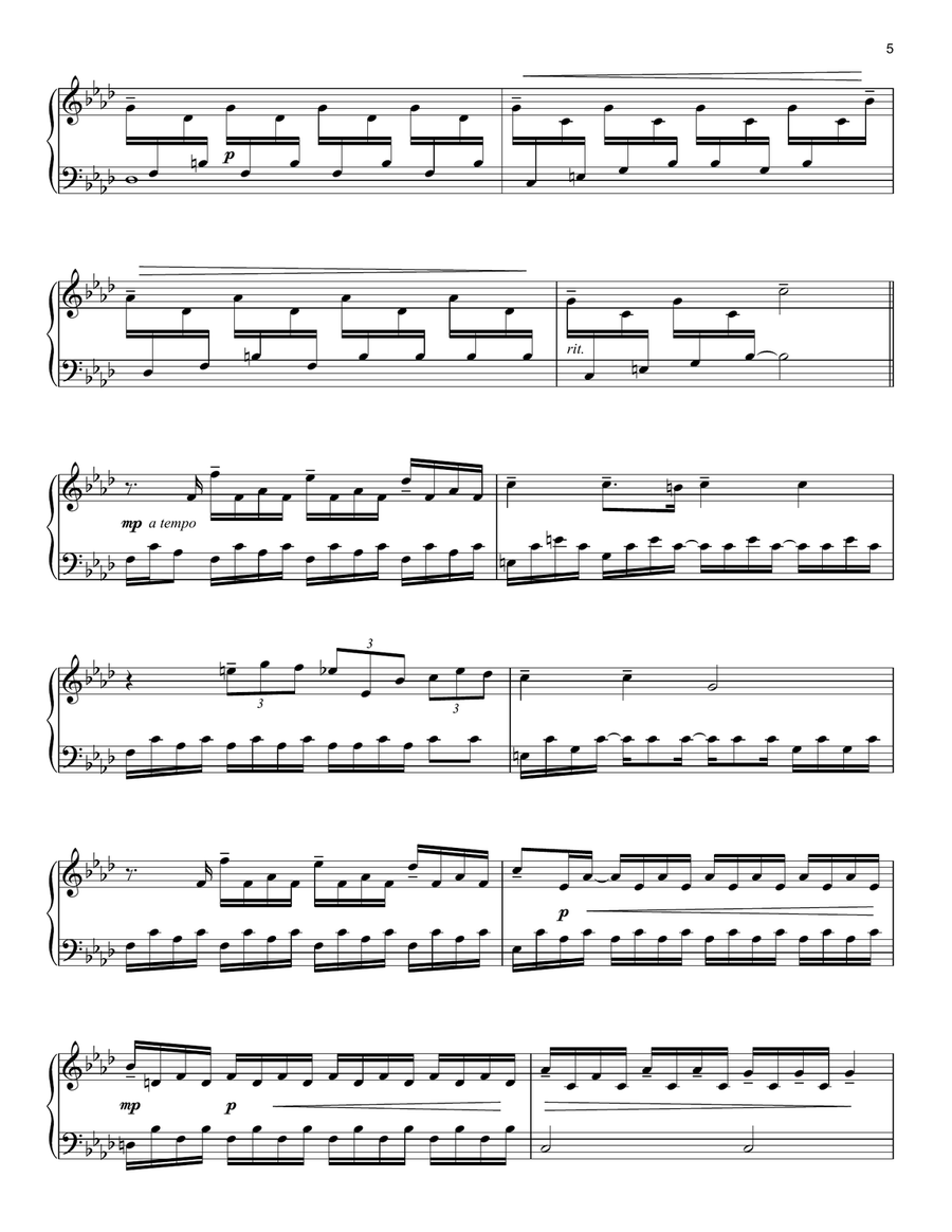 Nocturne In F Minor, Op. 55, No. 1 (arr. Chad Lawson) Piano Solo scores gallery preview page 5
