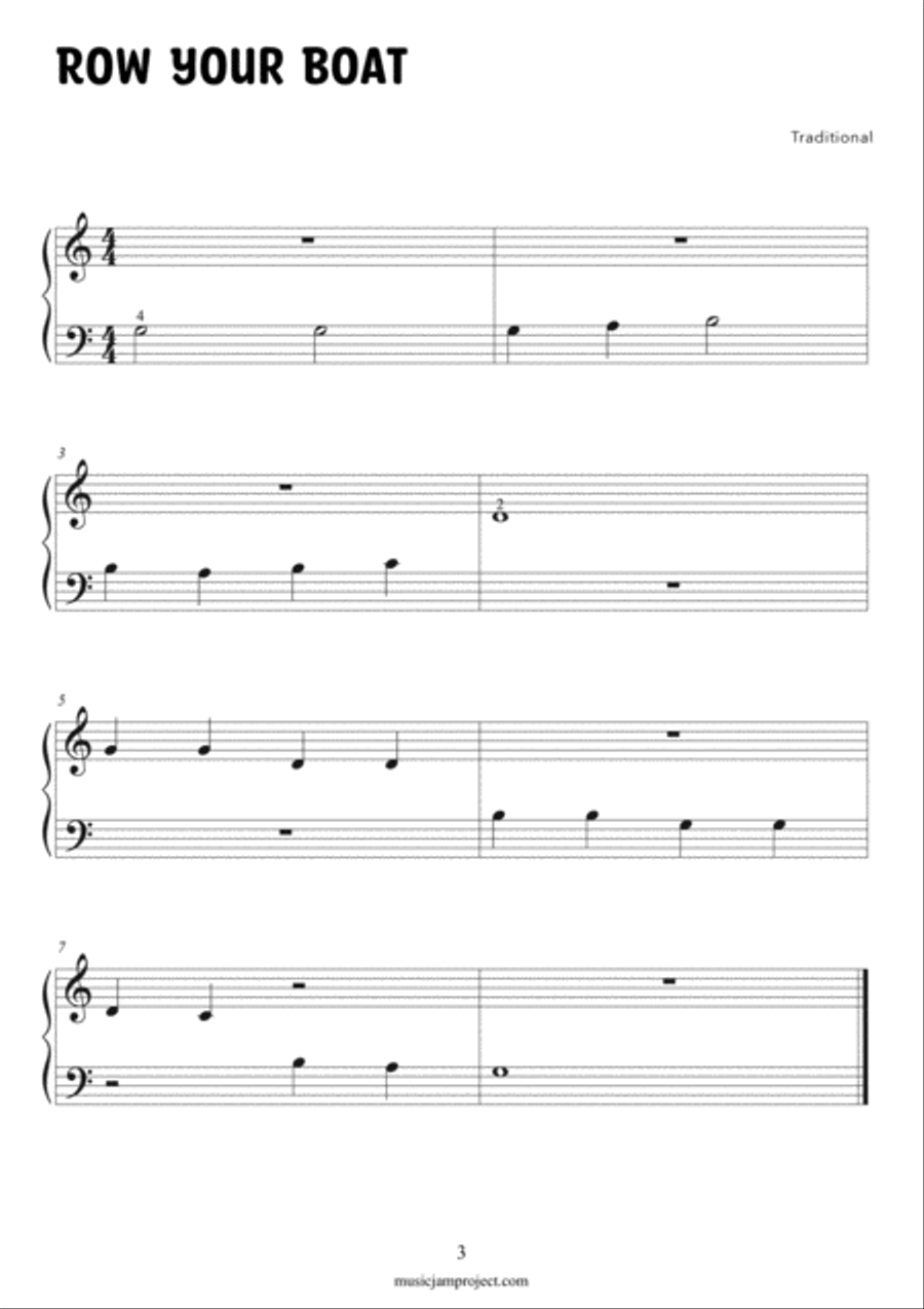Nursery Rhymes For Beginner - Book 5 Easy Piano scores gallery preview page 4