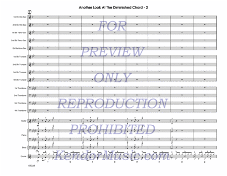 Another Look At The Diminished Chord Jazz Ensemble scores gallery preview page 3