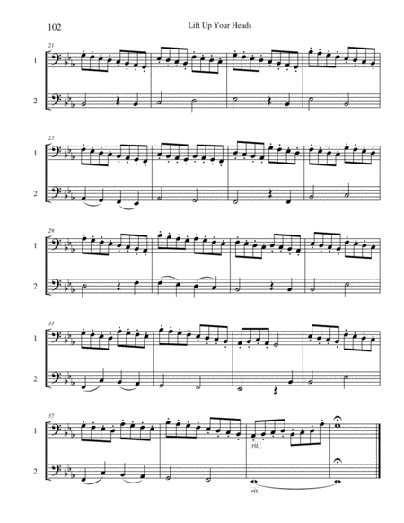 Ten Selected Hymns for the Performing Duet, Vol. 6 - trombone (euphonium) and bass trombone (tuba) by Various Euphonium - Digital Sheet Music