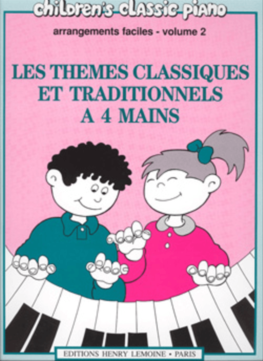 Les themes classiques et traditionnels a 4 mains - Volume 2 Easy Piano scores gallery preview page 1