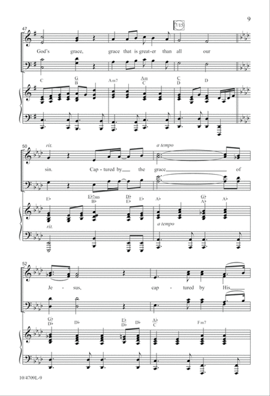 Captured by His Grace 4-Part scores gallery preview page 9
