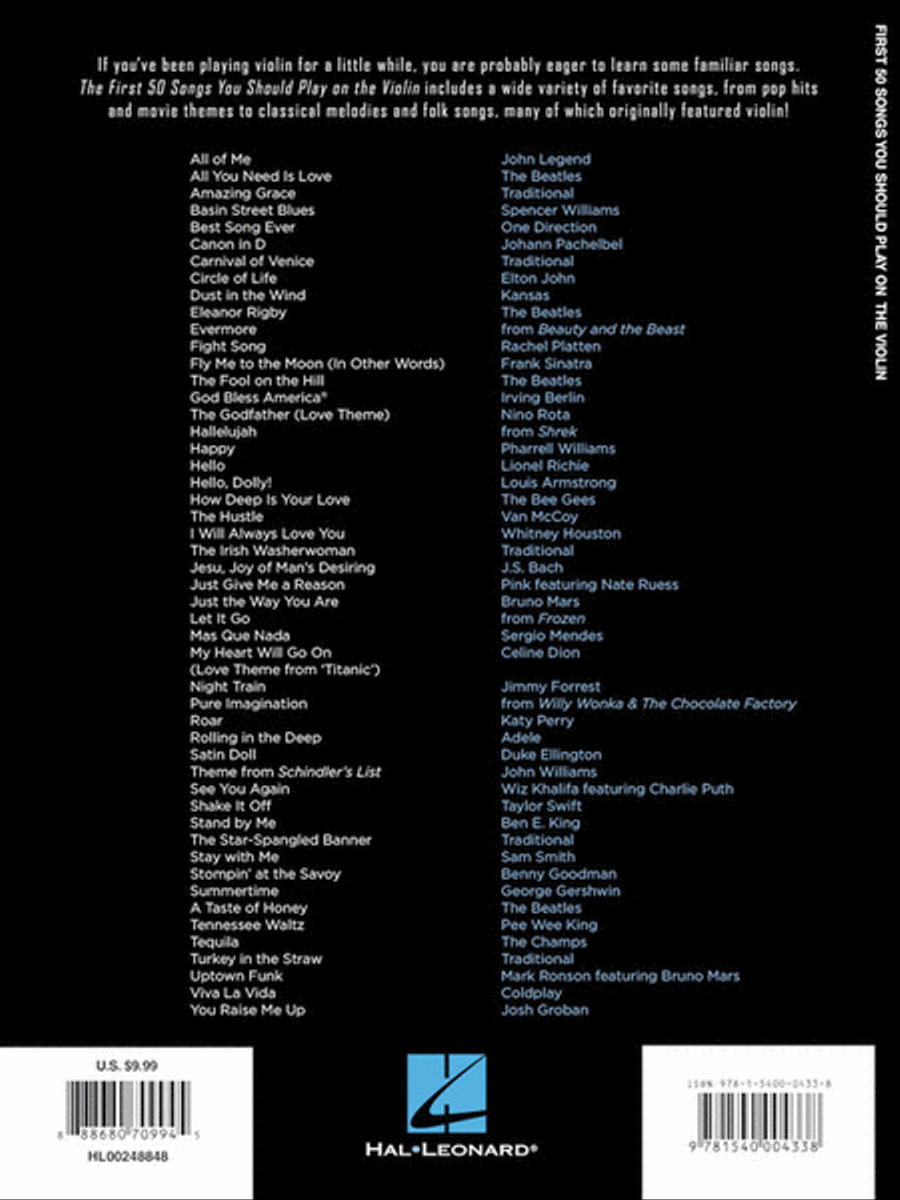 First 50 Songs You Should Play on the Violin Violin Solo scores gallery preview page 5