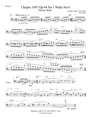 Chopin Minute Waltz Bassoon