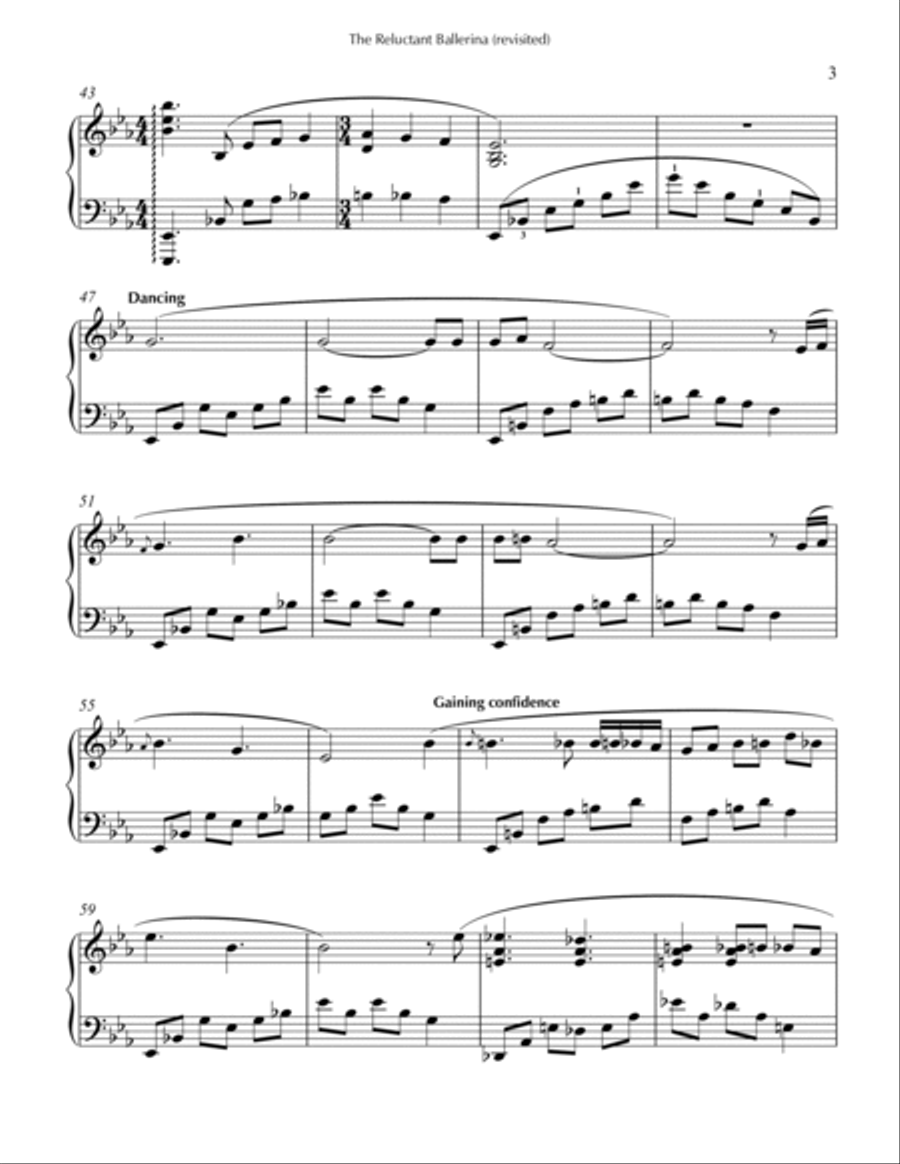 The Reluctant Ballerina The Reluctant Ballerina Piano Method scores gallery preview page 3