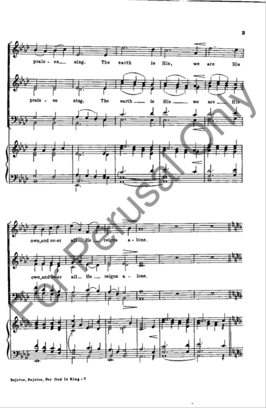 Rejoice, Rejoice, For God Is King SSATB scores gallery preview page 3