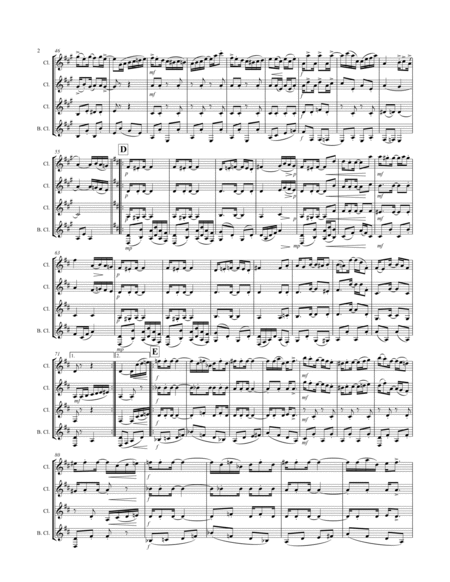 Joplin - “Pineapple Rag” (for Clarinet Quartet) image number null
