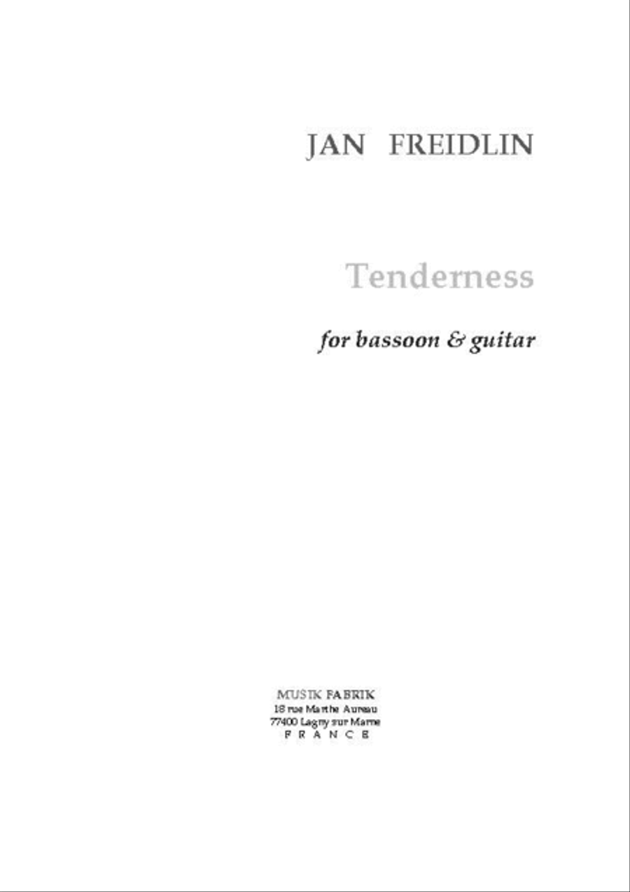 Tenderness Bassoon scores gallery preview page 1