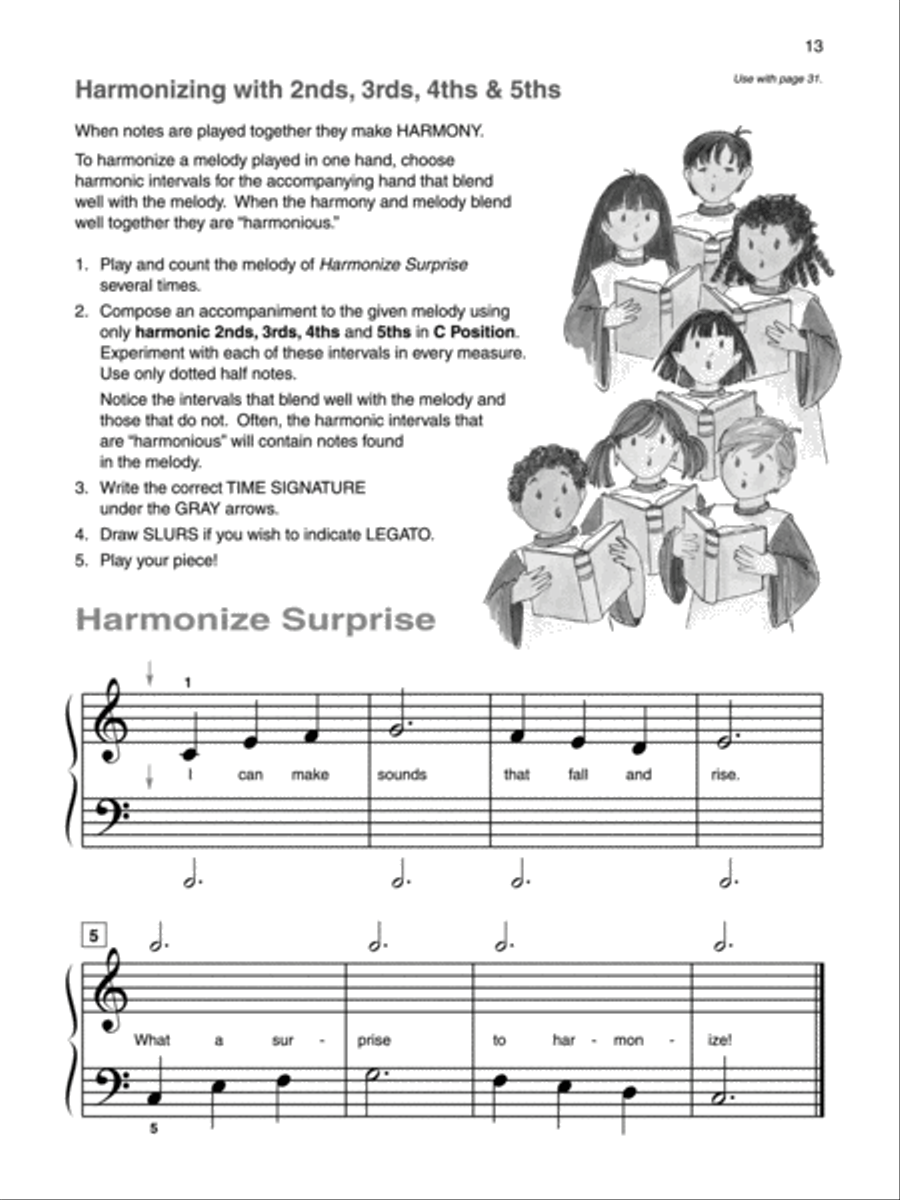 Alfred's Basic Piano Library: Composition Book Complete 1 (1A/1B) Piano Method scores gallery preview page 4